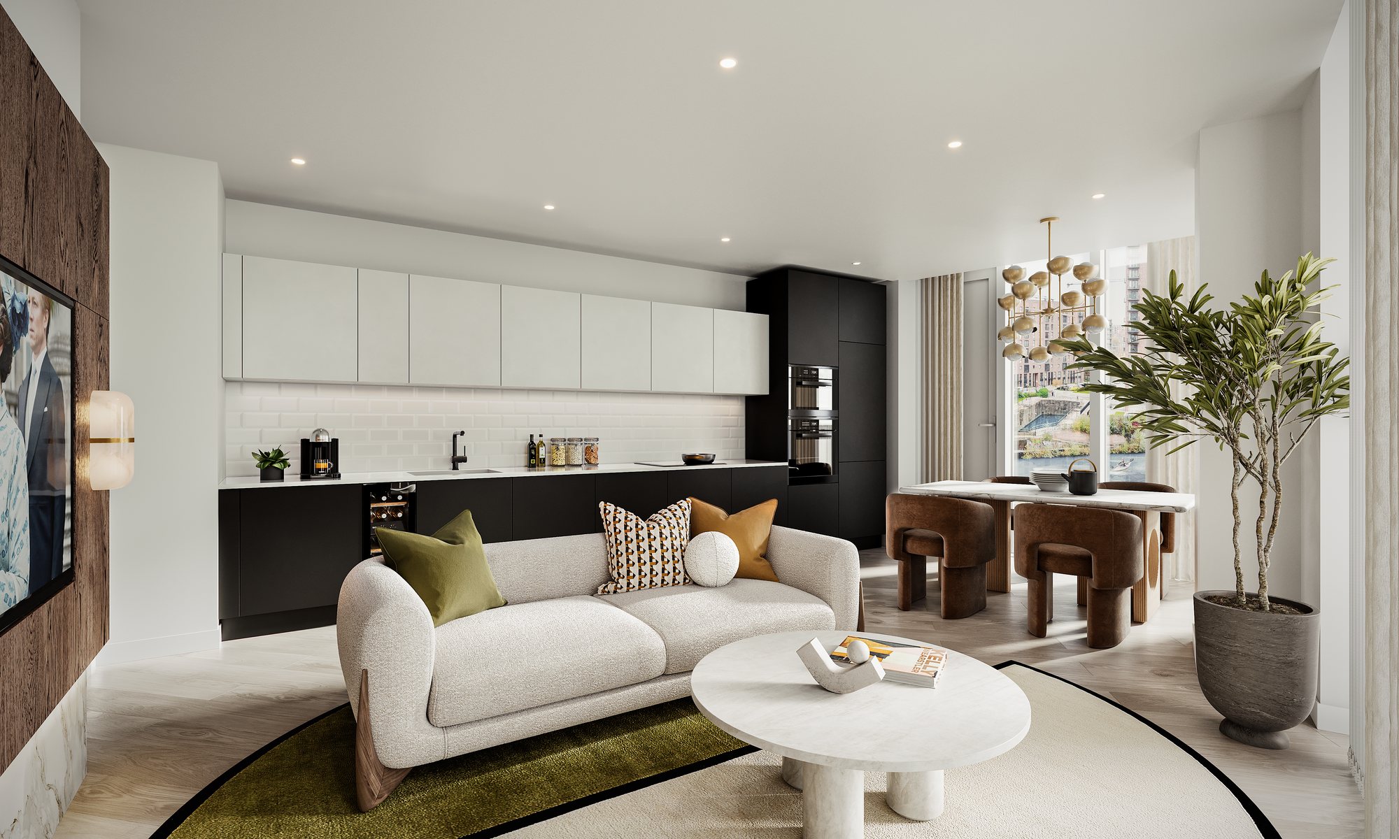 Trinity Island — high-end residential visualisation, Manchester, Renaker